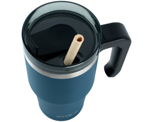 Термокружка Kite з ручкою 600 мл смарагдова (K24-1207-2)