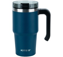 Термокружка Kite з ручкою 600 мл смарагдова (K24-1207-2)