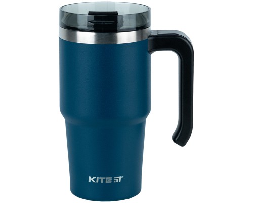 Термокружка Kite з ручкою 600 мл смарагдова (K24-1207-2)