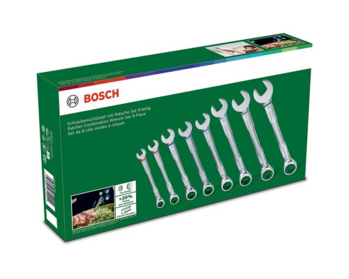 Ключ Bosch комбінований, набір 8шт, 6-19мм (1.600.A02.7PS)