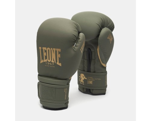 Боксерські рукавички Leone GN059G Military Edition Green 10 унцій (GN059G_Green_10oz)