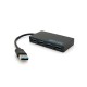 Концентратор Voltronic USB 3.0 to 4xUSB 0.14m flat black (YT-3HF4/2TB)