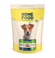Сухий корм для собак Home Food ADULT MINI Low-grain For active adult and junior з ягням та рисом 700 г (4820235020415)