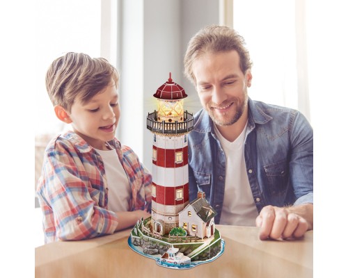 Пазл Cubic Fun тривимірний Night edition Маяк із LED-підсвічуванням (L540h)