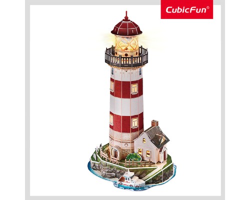 Пазл Cubic Fun тривимірний Night edition Маяк із LED-підсвічуванням (L540h)