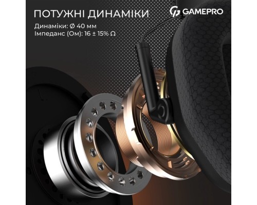 Навушники GamePro Genesis Mercury USB Black (HS120B)