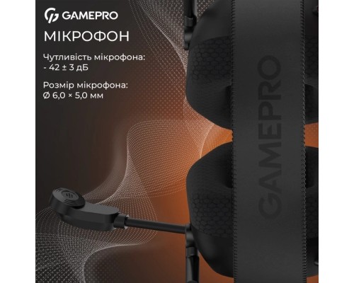Навушники GamePro Genesis Mercury USB Black (HS120B)
