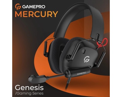 Навушники GamePro Genesis Mercury USB Black (HS120B)