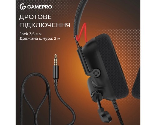 Навушники GamePro Genesis Mercury USB Black (HS120B)