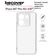 Чохол до мобільного телефона BeCover Silicone Poco M7 Pro 5G Transparent (713655)