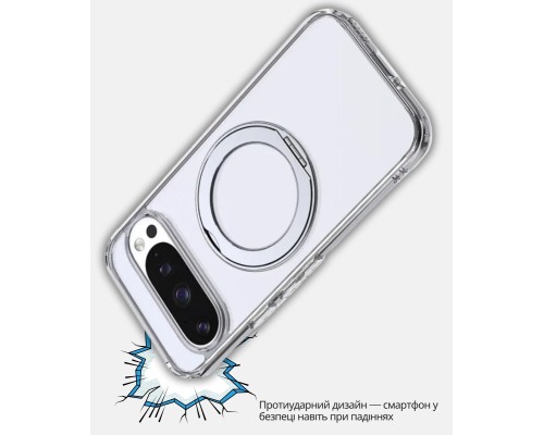 Чохол до мобільного телефона BeCover Aura Fold Google Pixel 9 / 9 Pro / 10 / 10 Pro Transparent (714137)