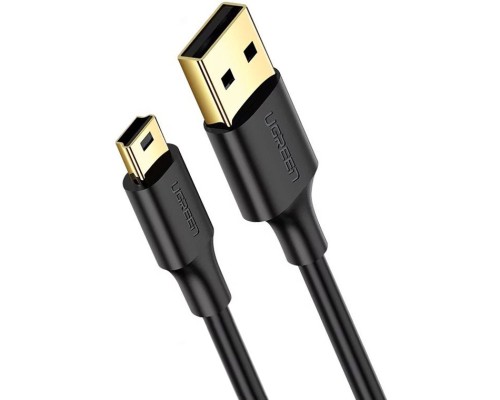 Дата кабель USB 2.0 AM to Mini 5P 0.5m black Ugreen (10354)