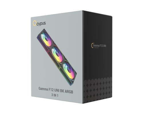 Кулер до корпусу OCYPUS GAMMA F12 UNI BK ARG (GAMMA-F12-BK3AM00U-GL)