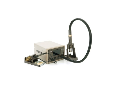 Паяльна станція Bakku BA-9852 цифрова індикація, фен, паяльник, DC: 110-220V, 8-15A, 1200W, 2,8 кг (BA-9852)