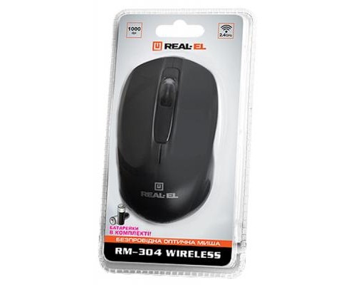Мишка REAL-EL RM-304 black