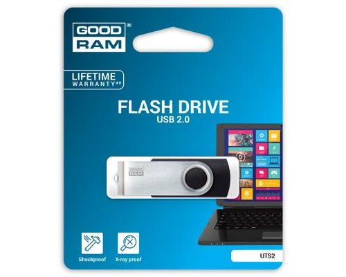 USB флеш накопичувач Goodram 64GB Twister Black USB 2.0 (UTS2-0640K0R11) 