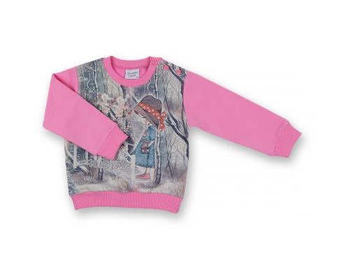 Набір дитячого одягу Breeze з дівчинкою і штанцями в квіточку (8075-92/G-pink)