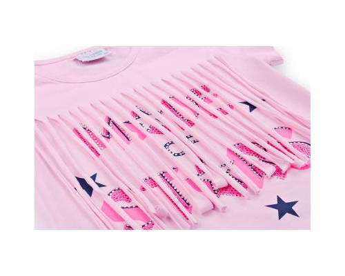 Набір дитячого одягу Breeze футболка із зірочками з шортами (9036-110G-pink)