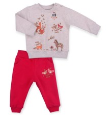 Набір дитячого одягу Breeze з лісовими звірятами (9400-80G-red)
