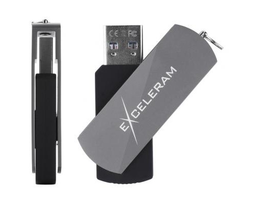 USB флеш накопичувач eXceleram 128GB P2 Series Gray/Black USB 3.1 Gen 1 (EXP2U3GB128) 