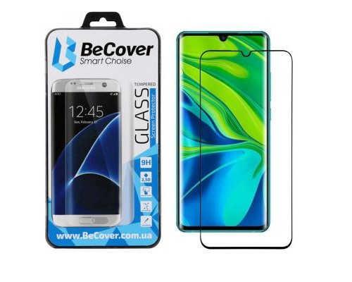 Скло захисне BeCover 3D Curved Edge для Xiaomi Mi Note 10 / CC9 Pro Black (704610)