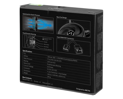 Кулер до корпусу Arctic BioniX P140 Grey (ACFAN00159A)