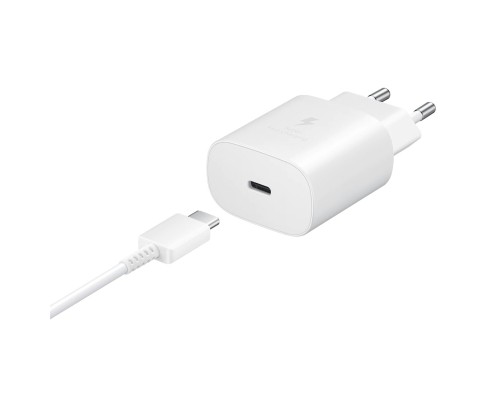 Зарядний пристрій Samsung EP-TA800XWEGRU 25W PD3.0 Type-C (White) (EP-TA800XWEGRU)