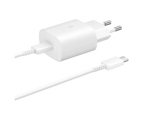 Зарядний пристрій Samsung EP-TA800XWEGRU 25W PD3.0 Type-C (White) (EP-TA800XWEGRU)