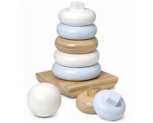 Розвиваюча іграшка Melissa&Doug Величезна натуральна дерев'яна пірамідка (MD30540)