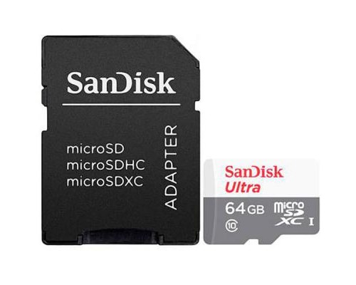 Карта пам'яті SanDisk 64GB microSD class 10 Ultra Light (SDSQUNR-064G-GN3MA) Карта пам'яті SanDisk 64GB microSD class 10 Ultra Light (SDSQUNR-064G-GN3MA)
