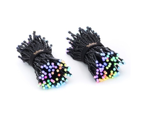 Гірлянда Twinkly Smart LED Strings RGB 250, BT+WiFi, Gen II, IP44 кабель чор (TWS250STP-BEU)