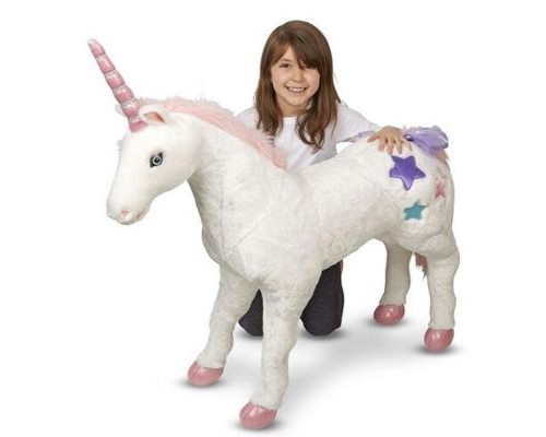 М'яка іграшка Melissa&Doug Великий плюшевий єдиноріг Джамбо (MD18801)