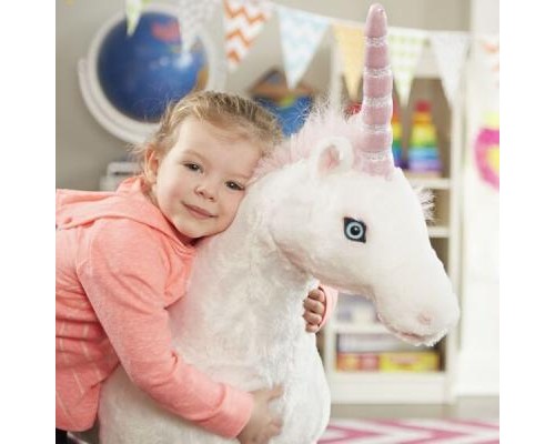 М'яка іграшка Melissa&Doug Великий плюшевий єдиноріг Джамбо (MD18801)