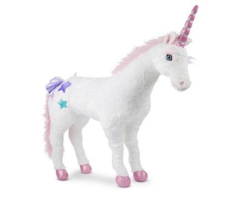 М'яка іграшка Melissa&Doug Великий плюшевий єдиноріг Джамбо (MD18801)