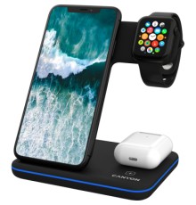 Зарядний пристрій Canyon 3in1 Wireless charger (CNS-WCS303B)