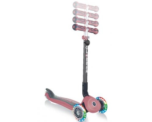 Самокат Globber Go Up Deluxe Lights Led 5 в 1 рожевий (646-210)