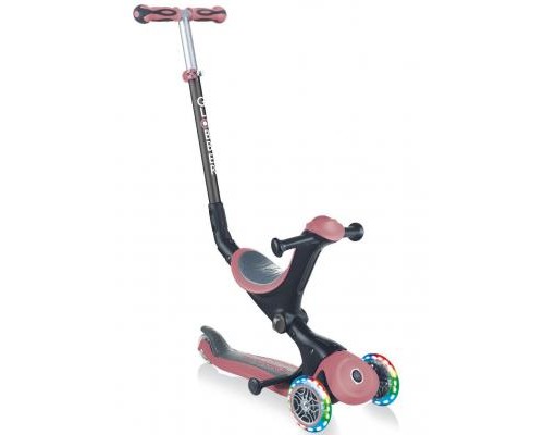 Самокат Globber Go Up Deluxe Lights Led 5 в 1 рожевий (646-210)