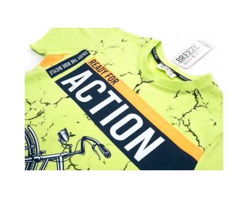 Набір дитячого одягу Breeze з велосипедом (15148-128B-green)
