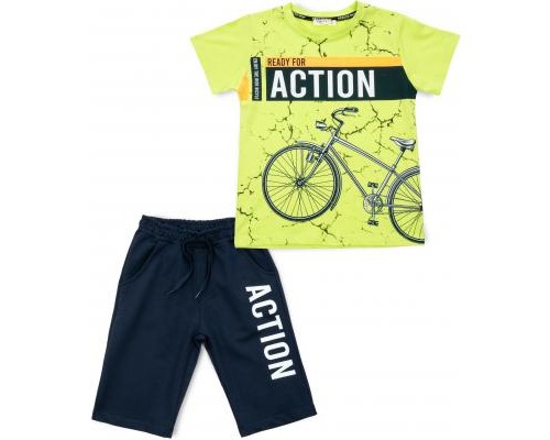 Набір дитячого одягу Breeze з велосипедом (15148-128B-green)