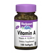 Вітамін Bluebonnet Nutrition Вітамін А 10000, 100 желатинових капсул (BLB-00298)