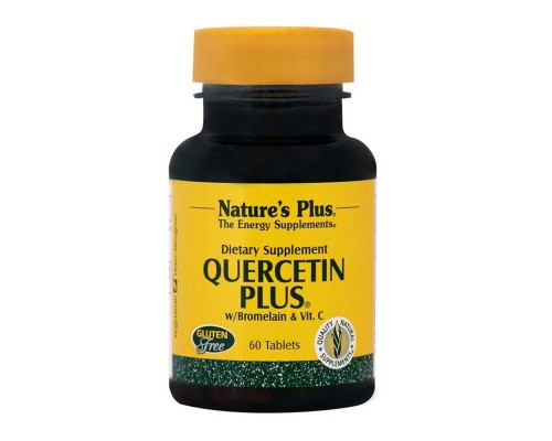 Вітамін Natures Plus Кверцетин, Бромелайн і Вітамін С, Nature's Plus, 60 Таблеток (NTP2563)