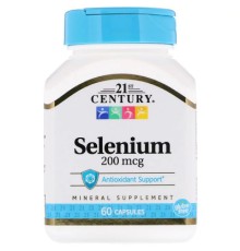 Мінерали 21st Century Селен, 200 мкг, 60 капсул (CEN-21154)