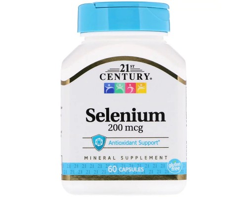 Мінерали 21st Century Селен, 200 мкг, 60 капсул (CEN-21154)