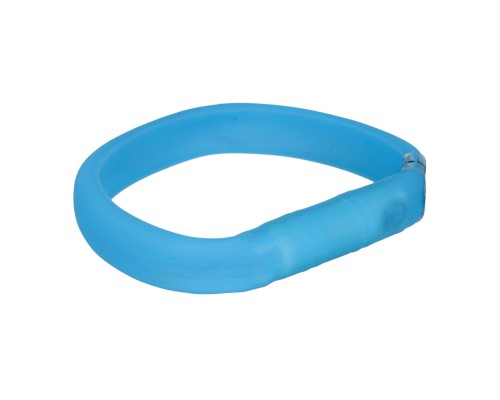 Нашийник для тварин Trixie світиться з USB M-L 50 см/30 мм синій (4053032126718)