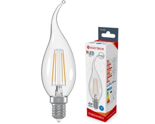 Лампочка Electrum C37 4W GL LC- 4F Е14 4000K (A-LC-1367)