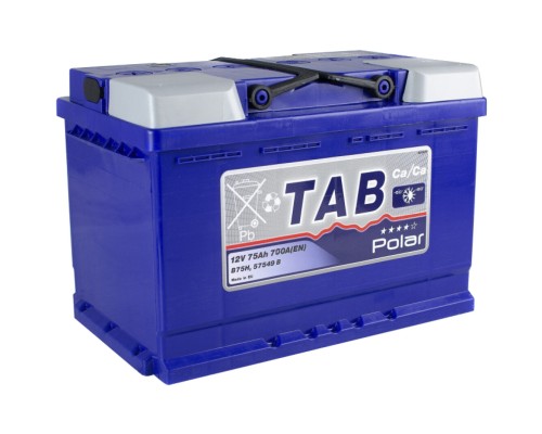 Акумулятор автомобільний TAB 75 Ah/12V Polar Blue Euro (121 075)
