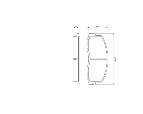 Гальмівні колодки Bosch 0 986 469 550