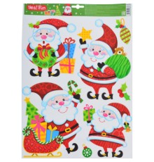 Новорічні наклейки YES! Fun для вікон, лазерні (41 * 29 см) (801095)