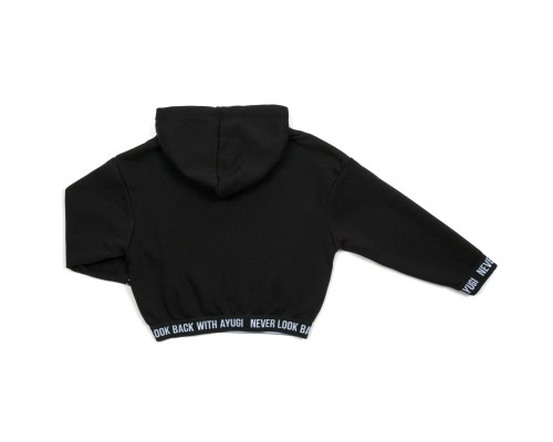 Кофта дитяча A-Yugi с капюшоном (4320-140G-black)