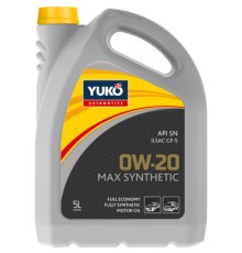 Моторна олива Yuko MAX SYNTHETIC 0W-20 5л (4823110400920)